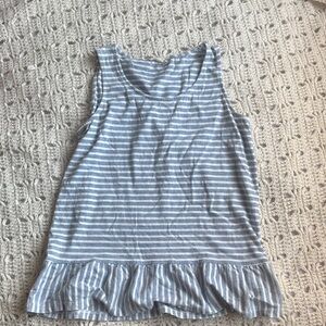 Jane and Delancey Blue and White Striped Tank Top